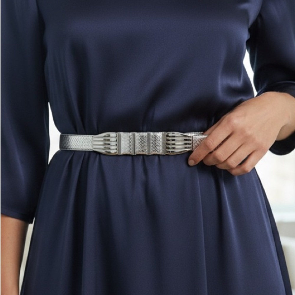 Vintage 1980 Women's Genuine Snake Skin Waist Belt